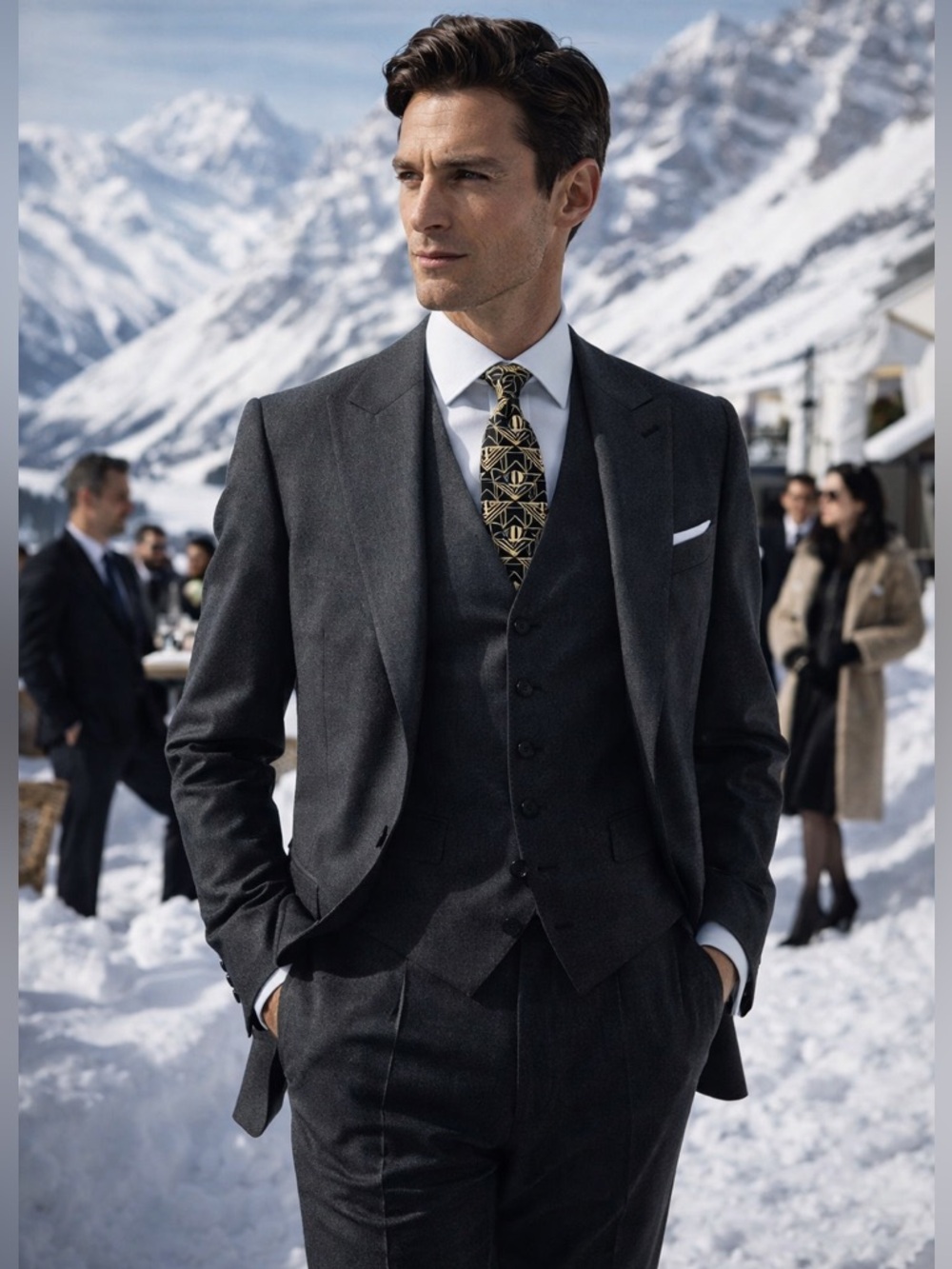 🎁HOLIDAY 26’🎁🔥🆕💯RALPH LAUREN PURPLE LABEL ARTISAN ROARING DECO-MOTIF TIE🔥